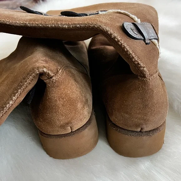 BearPaw Hayden hickory ll cow suede wedge boot - Picture 6 of 12